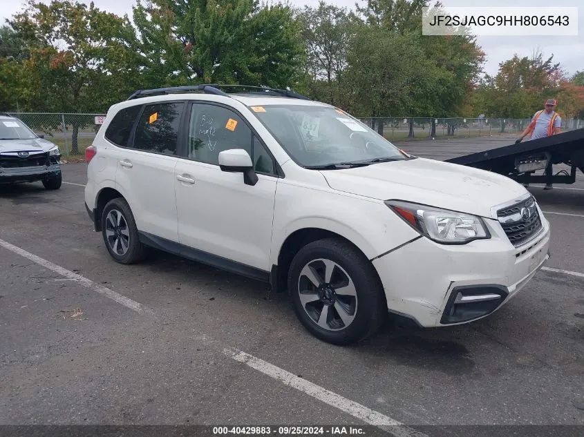 2017 Subaru Forester 2.5I Premium VIN: JF2SJAGC9HH806543 Lot: 40429883