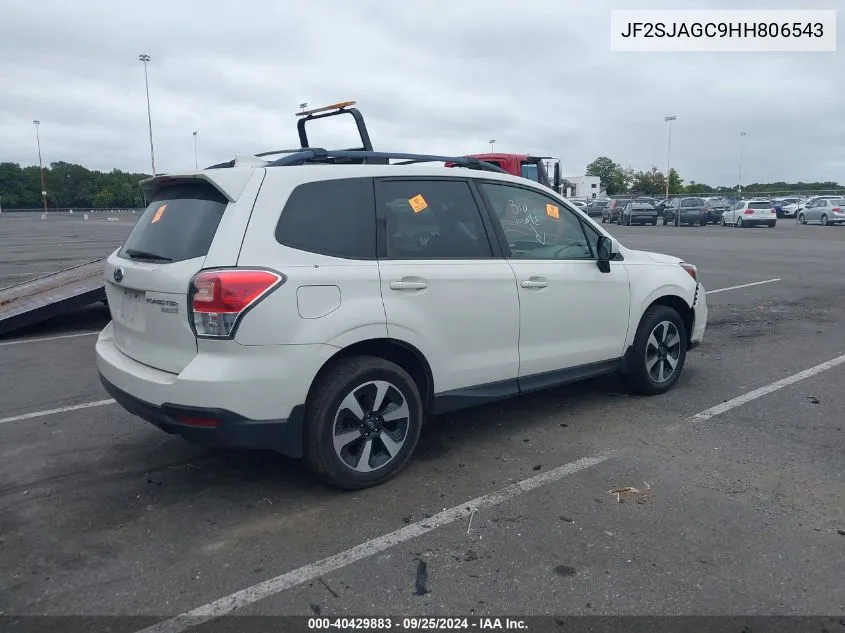 2017 Subaru Forester 2.5I Premium VIN: JF2SJAGC9HH806543 Lot: 40429883