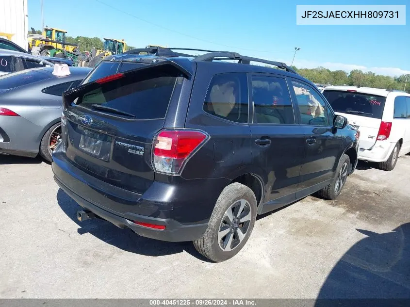 JF2SJAECXHH809731 2017 Subaru Forester 2.5I Premium