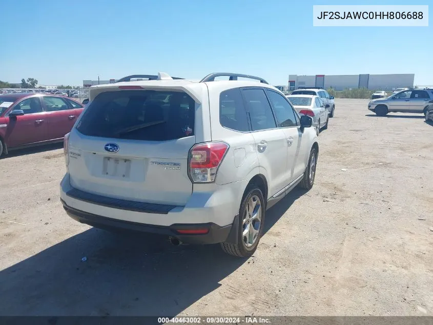 2017 Subaru Forester 2.5I Touring VIN: JF2SJAWC0HH806688 Lot: 40463002