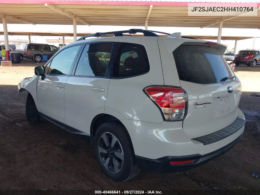 2017 Subaru Forester 2.5I Premium VIN: JF2SJAEC2HH410764 Lot: 40466641