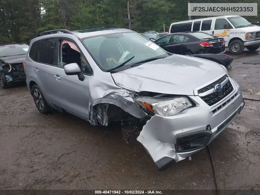 2017 Subaru Forester 2.5I Premium VIN: JF2SJAEC9HH523353 Lot: 40471942