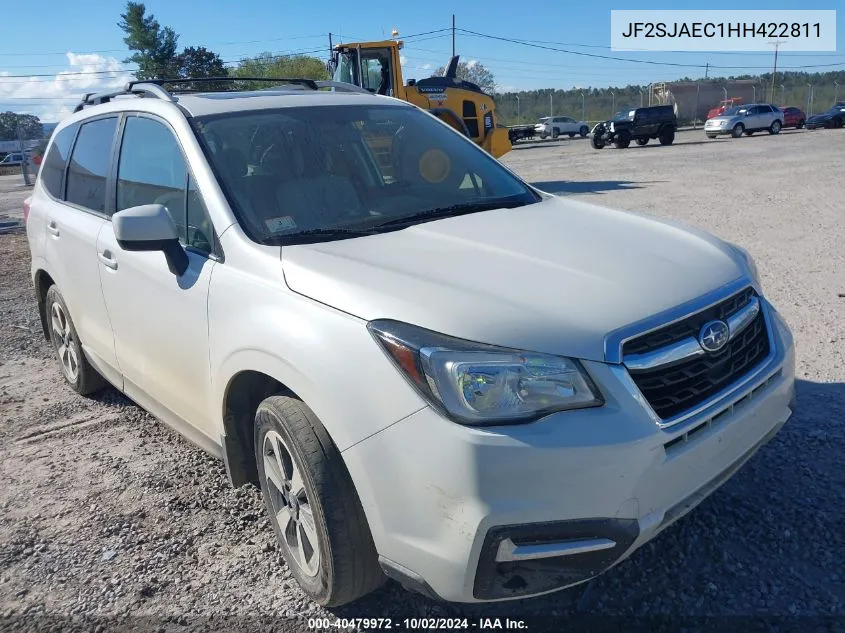 JF2SJAEC1HH422811 2017 Subaru Forester 2.5I Premium