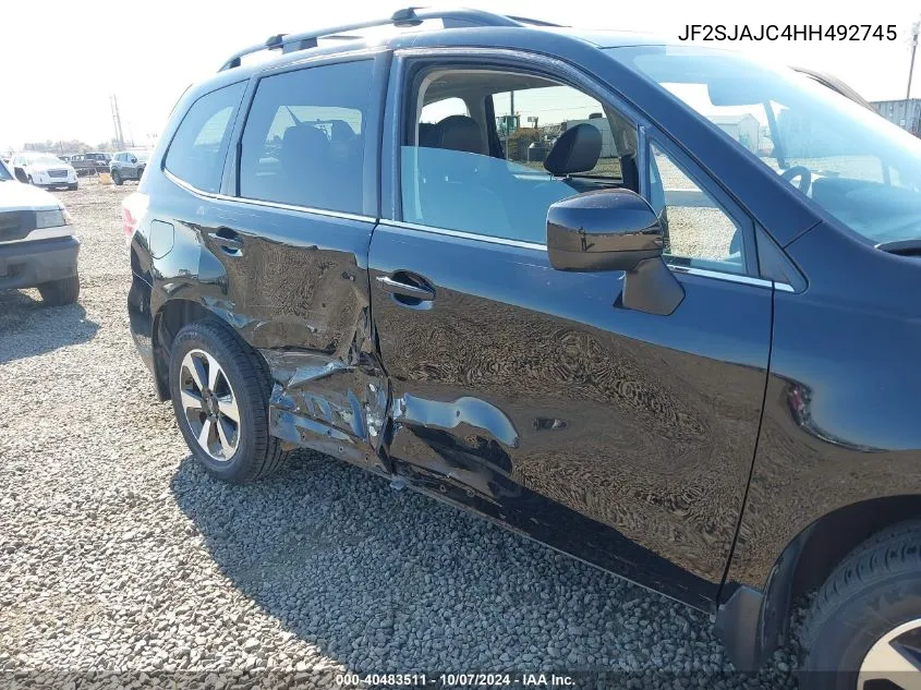 JF2SJAJC4HH492745 2017 Subaru Forester 2.5I Limited