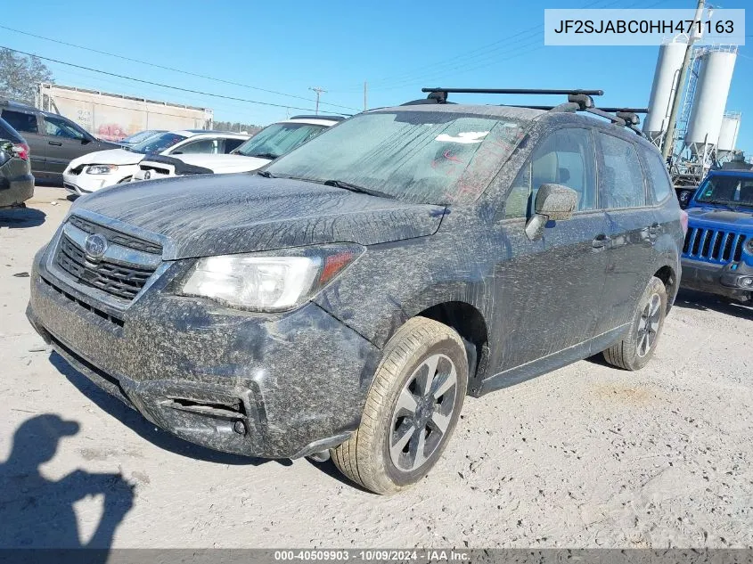 2017 Subaru Forester 2.5I VIN: JF2SJABC0HH471163 Lot: 40509903