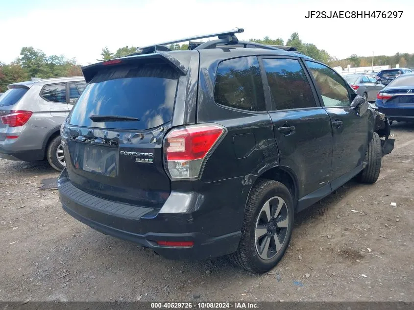 2017 Subaru Forester 2.5I Premium VIN: JF2SJAEC8HH476297 Lot: 40529726