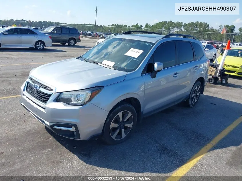 2017 Subaru Forester 2.5I Limited VIN: JF2SJARC8HH490307 Lot: 40532259