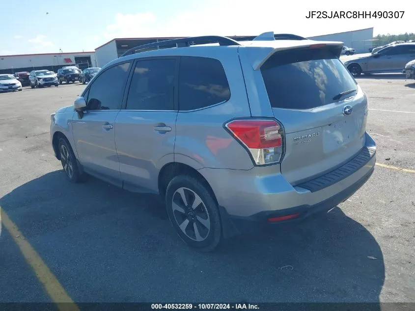 2017 Subaru Forester 2.5I Limited VIN: JF2SJARC8HH490307 Lot: 40532259