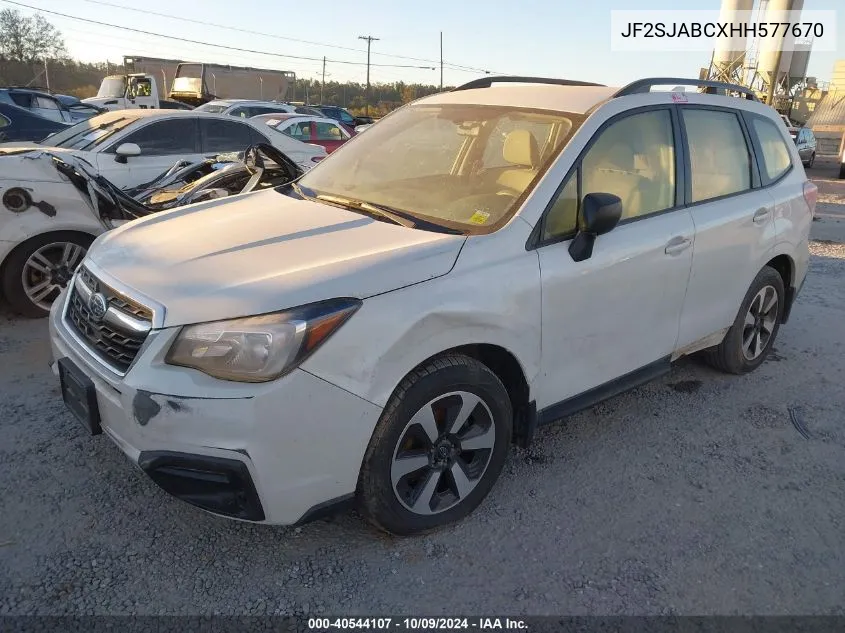 JF2SJABCXHH577670 2017 Subaru Forester 2.5I