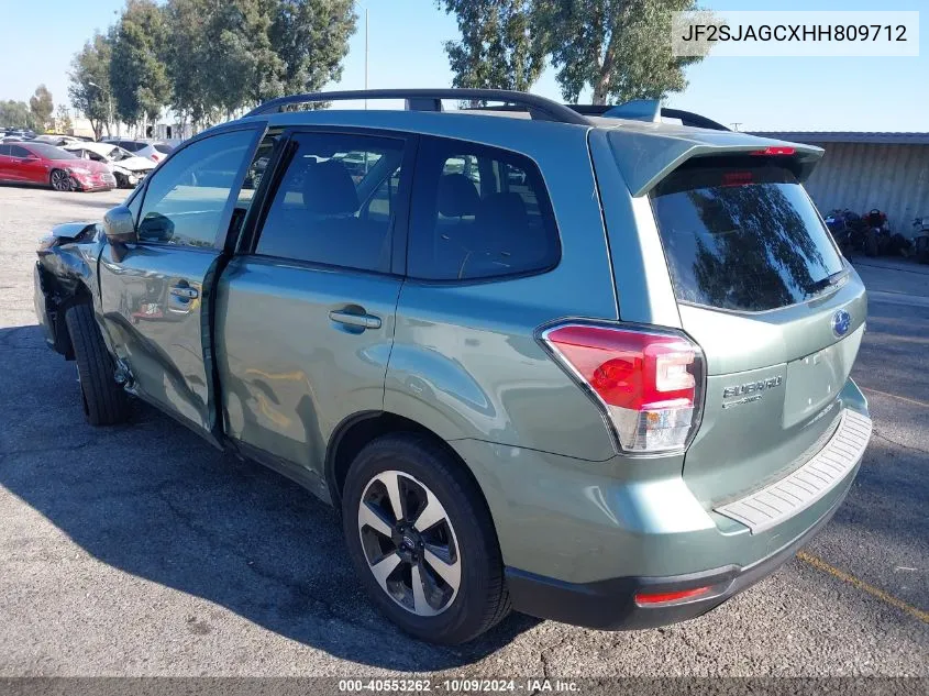 2017 Subaru Forester 2.5I Premium VIN: JF2SJAGCXHH809712 Lot: 40553262