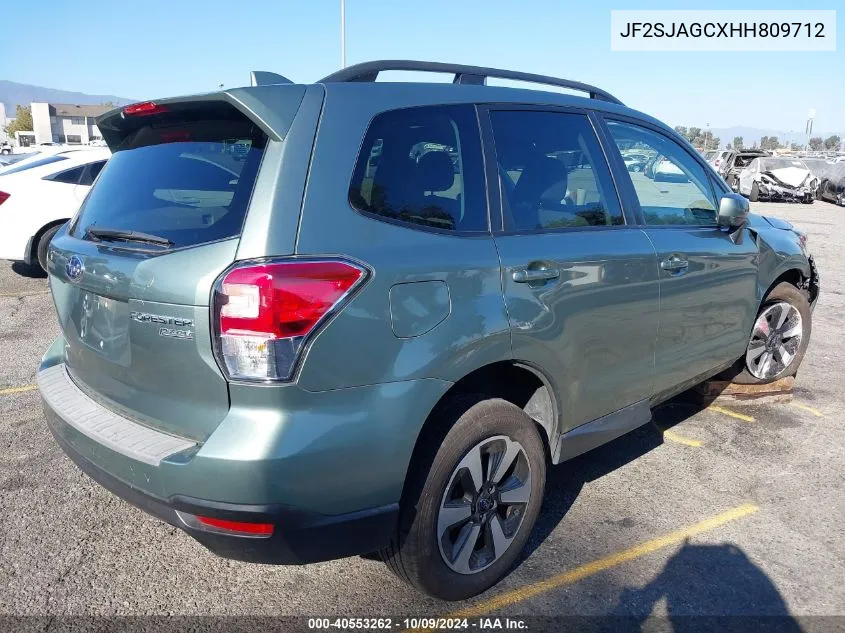 2017 Subaru Forester 2.5I Premium VIN: JF2SJAGCXHH809712 Lot: 40553262