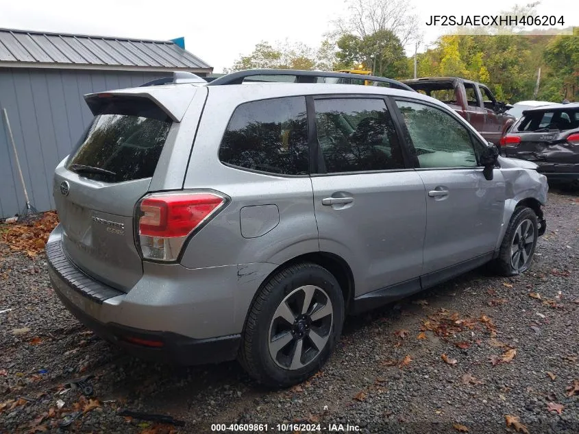 JF2SJAECXHH406204 2017 Subaru Forester 2.5I Premium