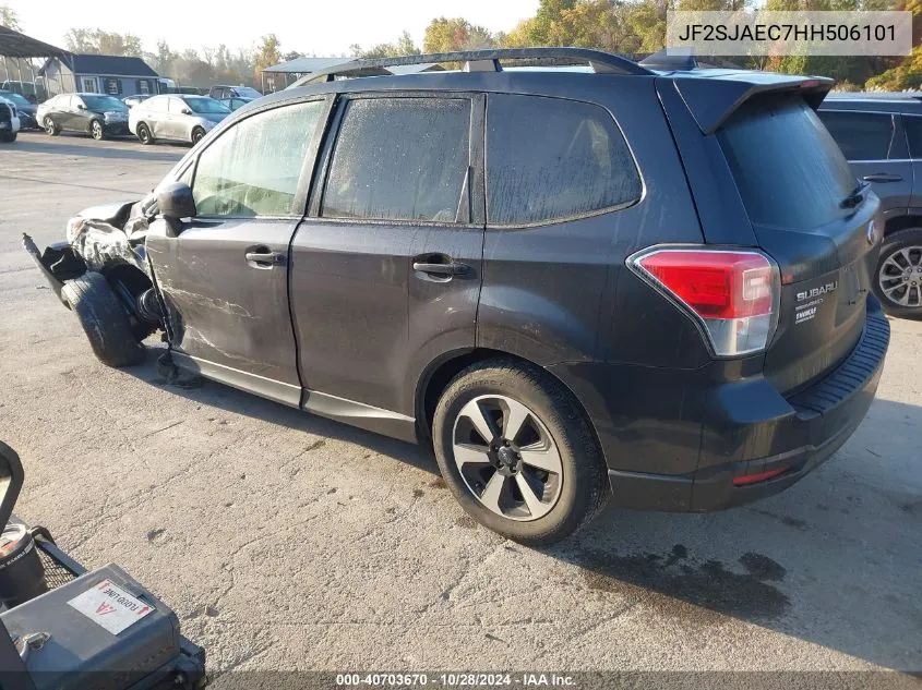 2017 Subaru Forester 2.5I Premium VIN: JF2SJAEC7HH506101 Lot: 40703670