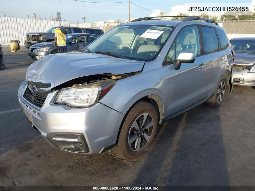 2017 Subaru Forester 2.5I Premium VIN: JF2SJAECXHH526455 Lot: 40802620