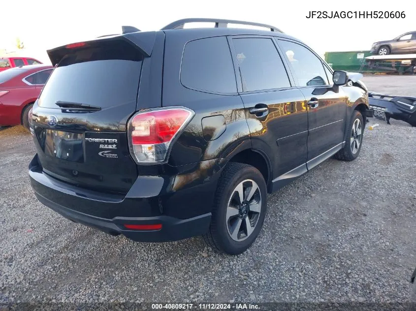 2017 Subaru Forester 2.5I Premium VIN: JF2SJAGC1HH520606 Lot: 40809217