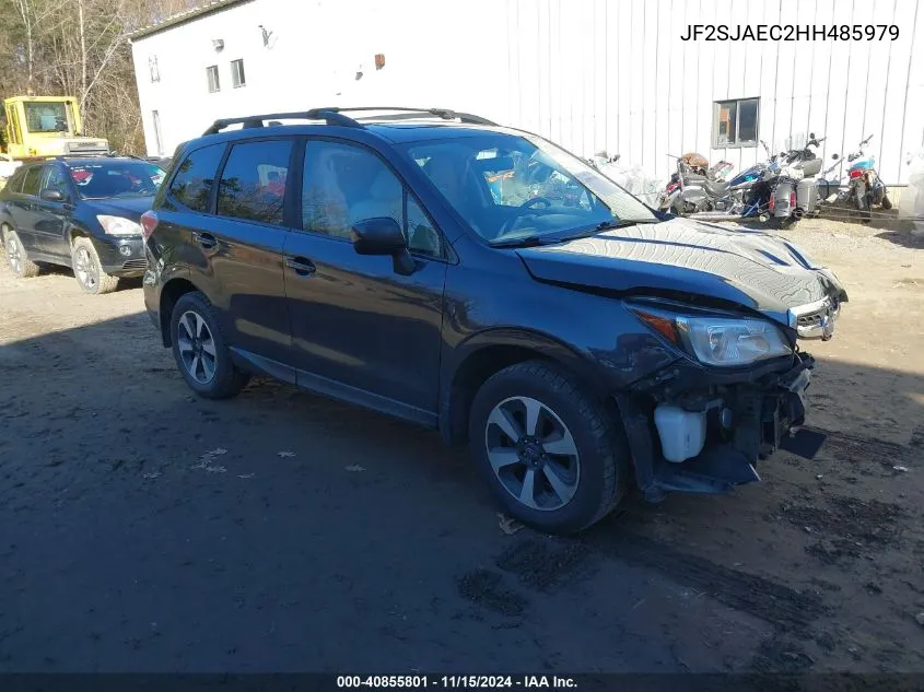 2017 Subaru Forester 2.5I Premium VIN: JF2SJAEC2HH485979 Lot: 40855801