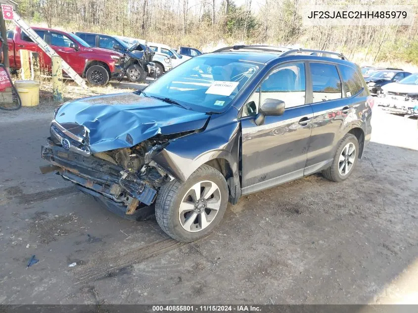 2017 Subaru Forester 2.5I Premium VIN: JF2SJAEC2HH485979 Lot: 40855801