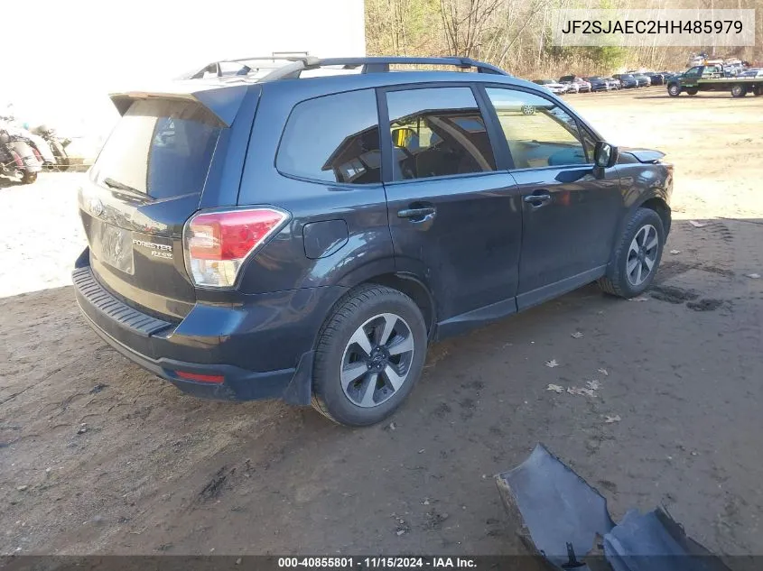 2017 Subaru Forester 2.5I Premium VIN: JF2SJAEC2HH485979 Lot: 40855801