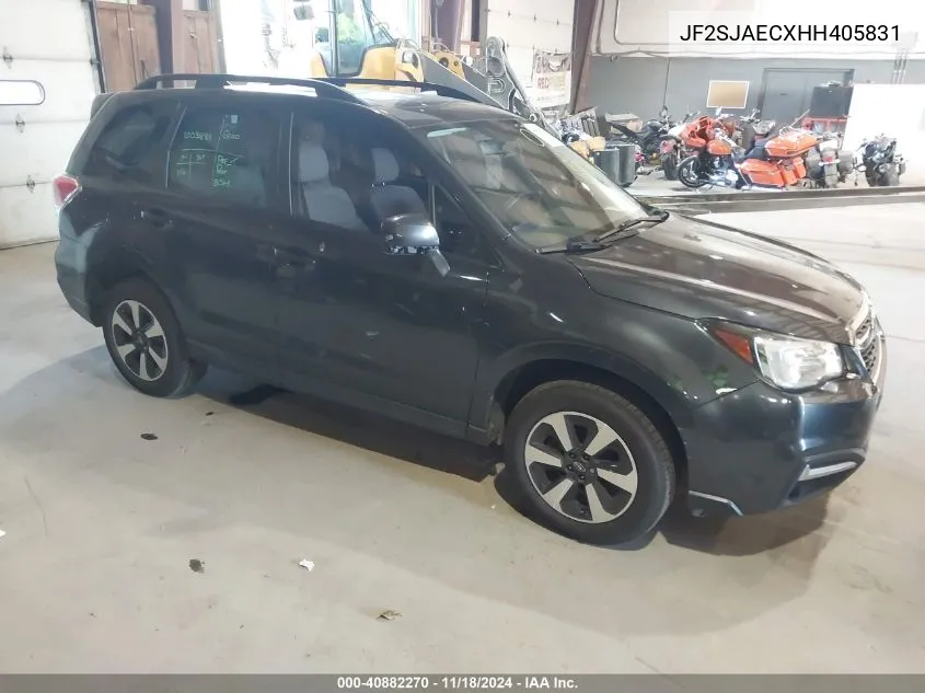 2017 Subaru Forester 2.5I Premium VIN: JF2SJAECXHH405831 Lot: 40882270