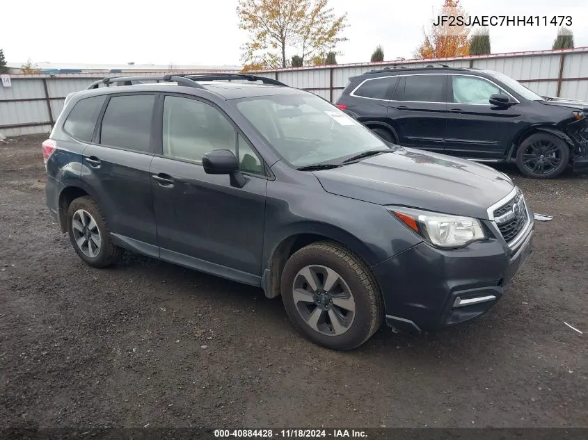 2017 Subaru Forester 2.5I Premium VIN: JF2SJAEC7HH411473 Lot: 40884428