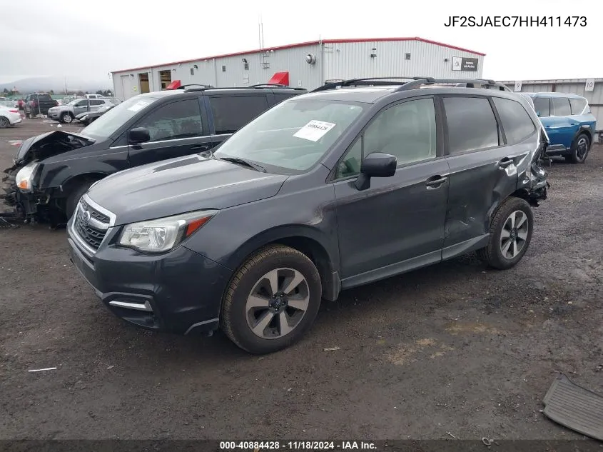 2017 Subaru Forester 2.5I Premium VIN: JF2SJAEC7HH411473 Lot: 40884428