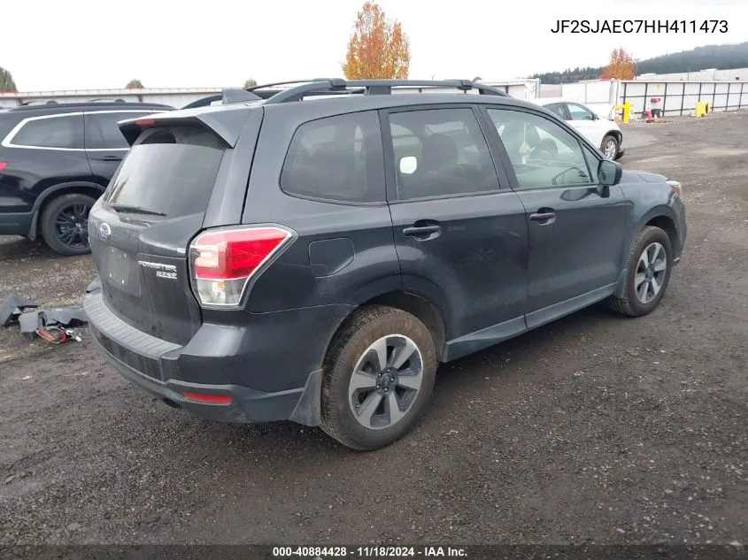 2017 Subaru Forester 2.5I Premium VIN: JF2SJAEC7HH411473 Lot: 40884428