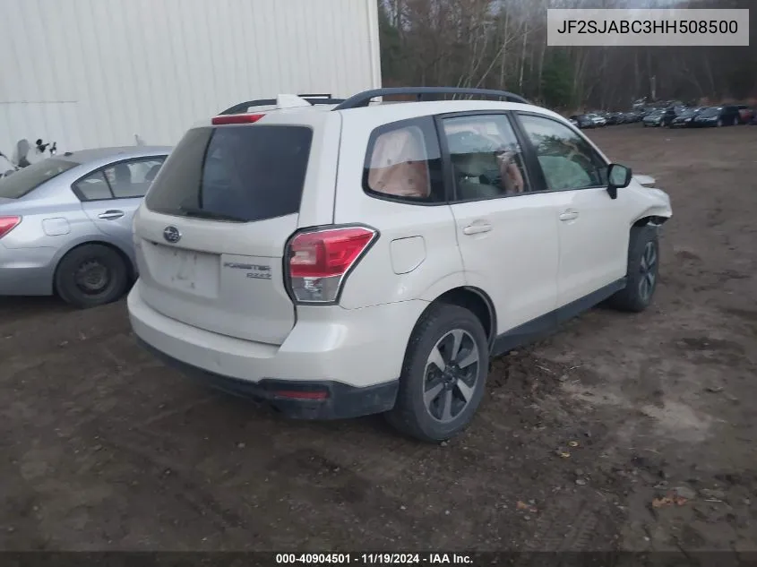 2017 Subaru Forester 2.5I VIN: JF2SJABC3HH508500 Lot: 40904501