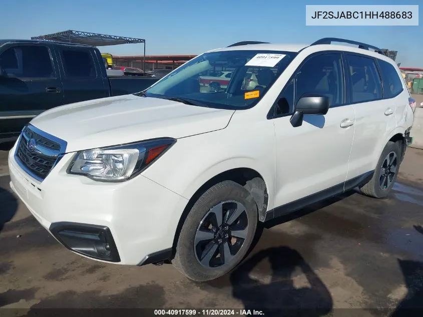 2017 Subaru Forester 2.5I VIN: JF2SJABC1HH488683 Lot: 40917599