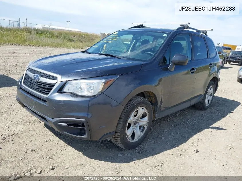 2018 Subaru Forester VIN: JF2SJEBC1JH462288 Lot: 12072725