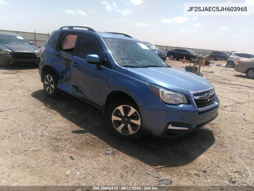 2018 Subaru Forester 2.5I Premium VIN: JF2SJAEC5JH603965 Lot: 39682415