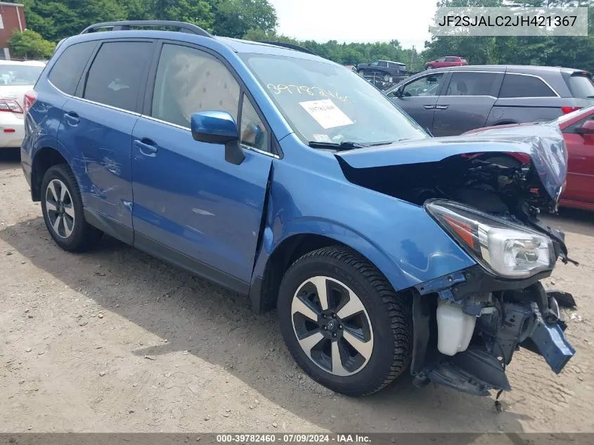 2018 Subaru Forester 2.5I Limited VIN: JF2SJALC2JH421367 Lot: 39782460