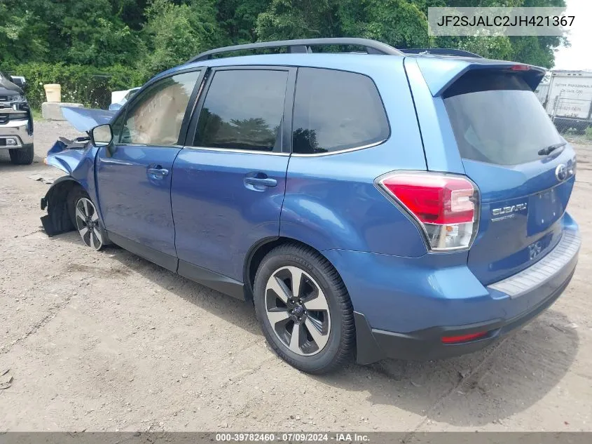 2018 Subaru Forester 2.5I Limited VIN: JF2SJALC2JH421367 Lot: 39782460