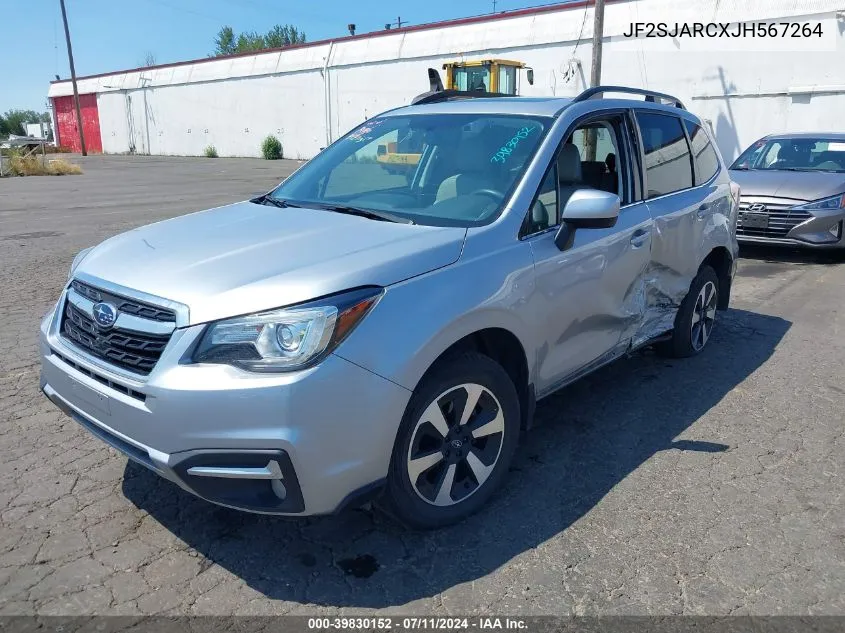 2018 Subaru Forester 2.5I Limited VIN: JF2SJARCXJH567264 Lot: 39830152