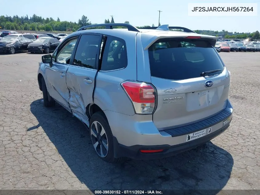 2018 Subaru Forester 2.5I Limited VIN: JF2SJARCXJH567264 Lot: 39830152