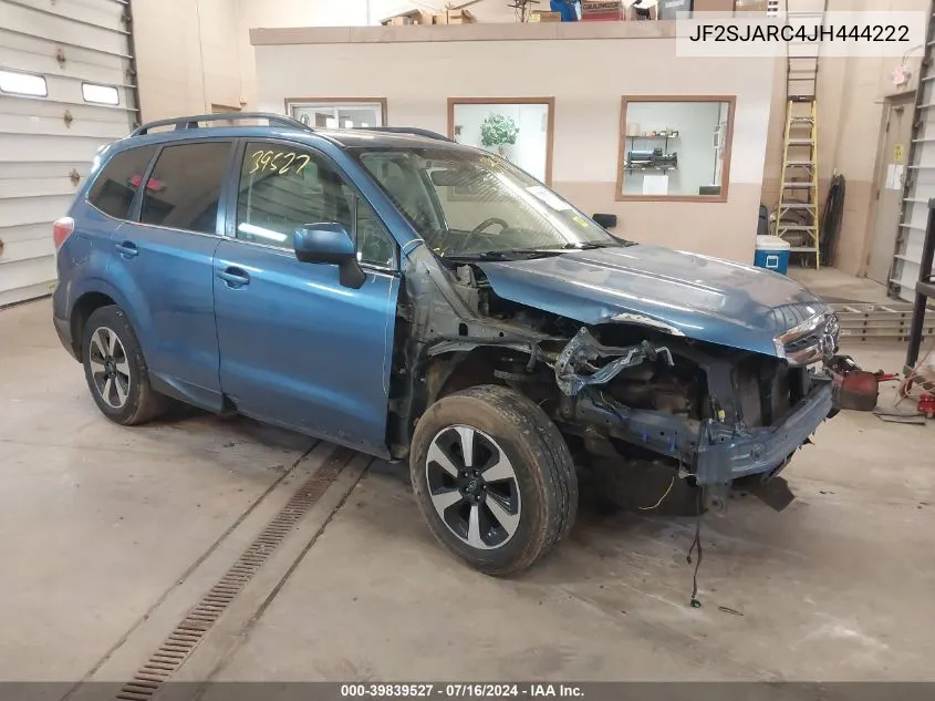 JF2SJARC4JH444222 2018 Subaru Forester 2.5I Limited