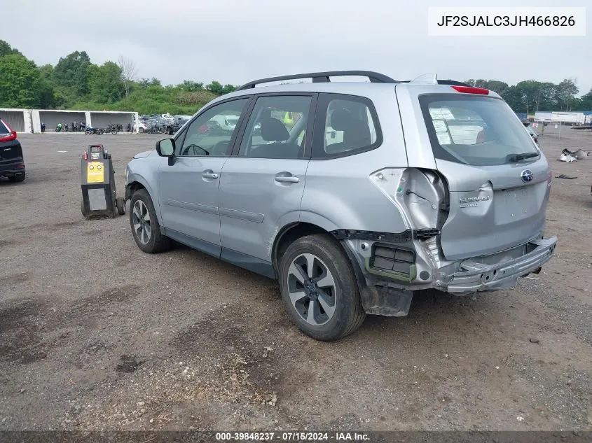 2018 Subaru Forester 2.5I VIN: JF2SJALC3JH466826 Lot: 39848237