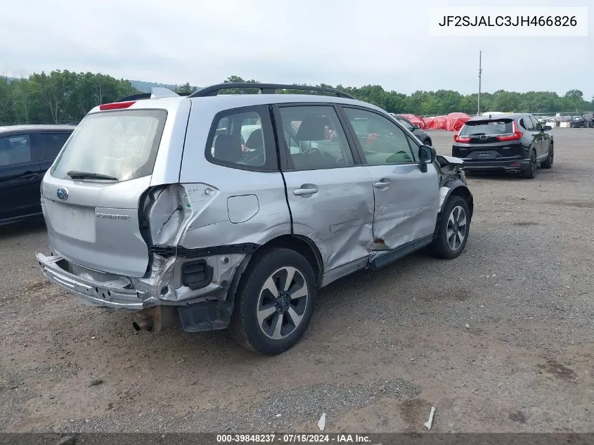 2018 Subaru Forester 2.5I VIN: JF2SJALC3JH466826 Lot: 39848237