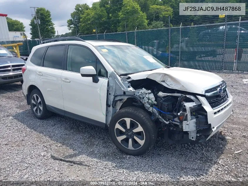 2018 Subaru Forester 2.5I Limited VIN: JF2SJAJC9JH487868 Lot: 39932318