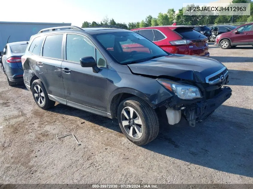 2018 Subaru Forester 2.5I Premium VIN: JF2SJAECXJH412963 Lot: 39972030