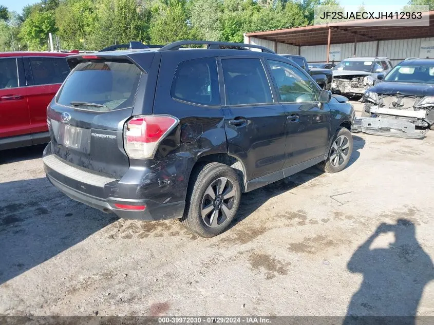 2018 Subaru Forester 2.5I Premium VIN: JF2SJAECXJH412963 Lot: 39972030