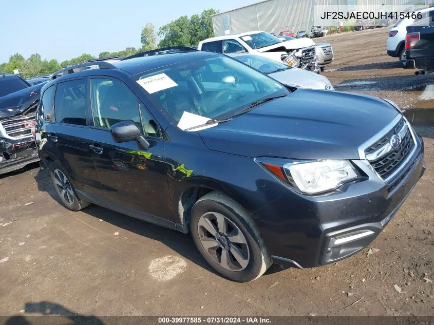 2018 Subaru Forester 2.5I Premium VIN: JF2SJAEC0JH415466 Lot: 39977585