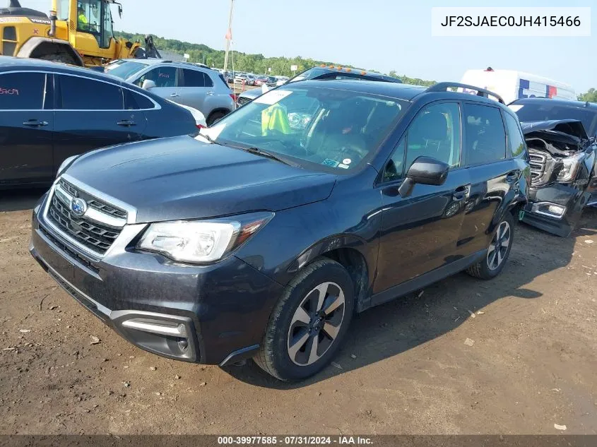 2018 Subaru Forester 2.5I Premium VIN: JF2SJAEC0JH415466 Lot: 39977585