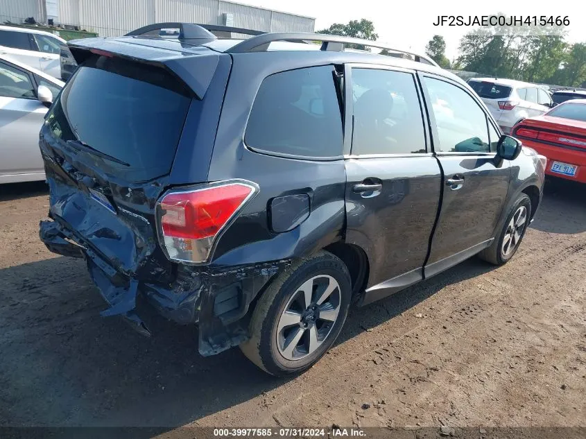 2018 Subaru Forester 2.5I Premium VIN: JF2SJAEC0JH415466 Lot: 39977585