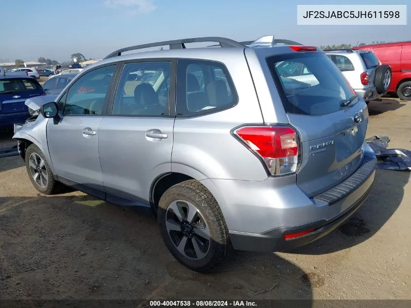 JF2SJABC5JH611598 2018 Subaru Forester 2.5I