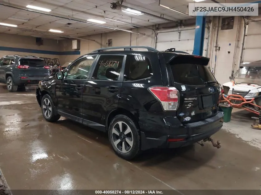 2018 Subaru Forester 2.5I Premium VIN: JF2SJAEC9JH450426 Lot: 40058274