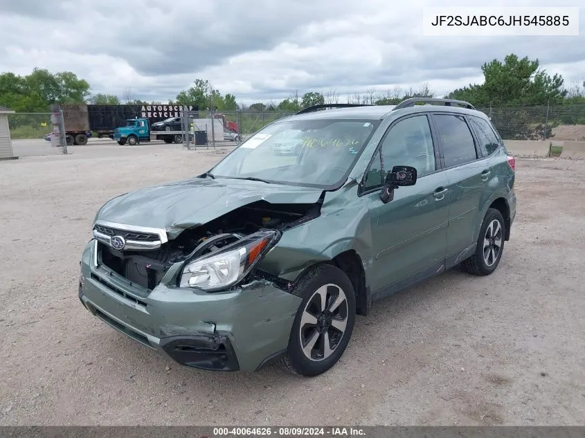 2018 Subaru Forester 2.5I VIN: JF2SJABC6JH545885 Lot: 40064626