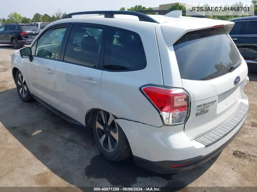 2018 Subaru Forester 2.5I Premium VIN: JF2SJAEC7JH468701 Lot: 40071259