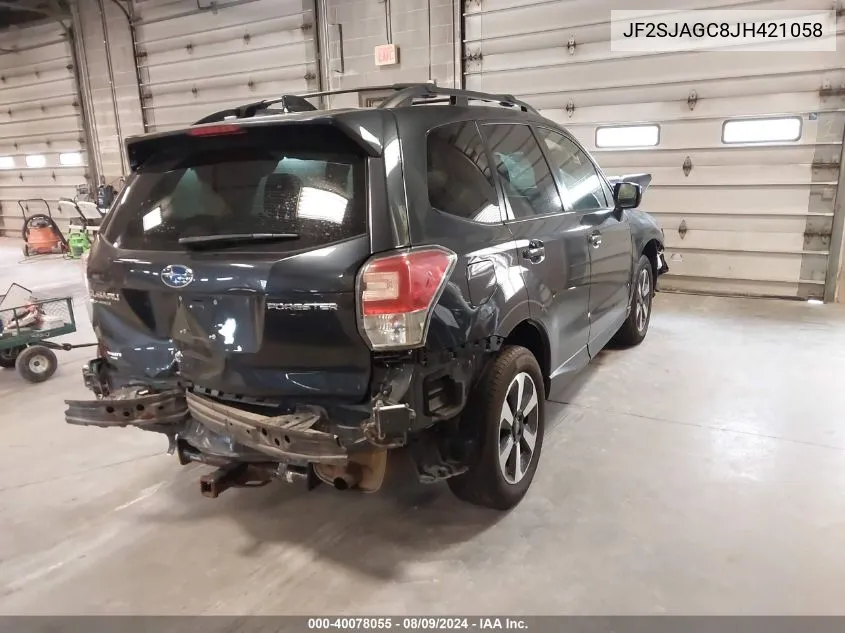 JF2SJAGC8JH421058 2018 Subaru Forester 2.5I Premium