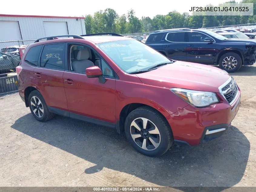 2018 Subaru Forester 2.5I Premium VIN: JF2SJAEC1JG410525 Lot: 40102362