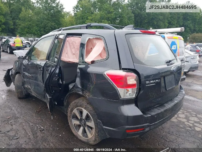 2018 Subaru Forester 2.5I VIN: JF2SJABC2JH484695 Lot: 40126945